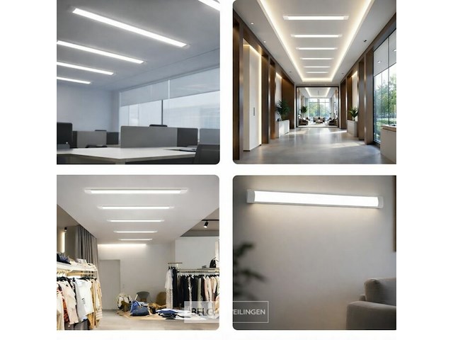20 x led batten 36w – 120cm – 6500k koud wit – koppelbaar – tetra-120 - afbeelding 2 van  6