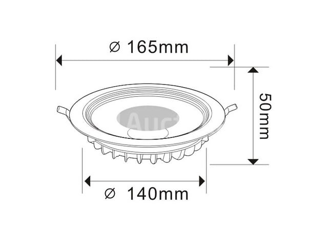 20 x led downlight – 15w – 6500k koud wit – ip20 - afbeelding 3 van  5