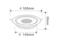 20 x led downlight – 15w – 6500k koud wit – ip20 - afbeelding 3 van  4