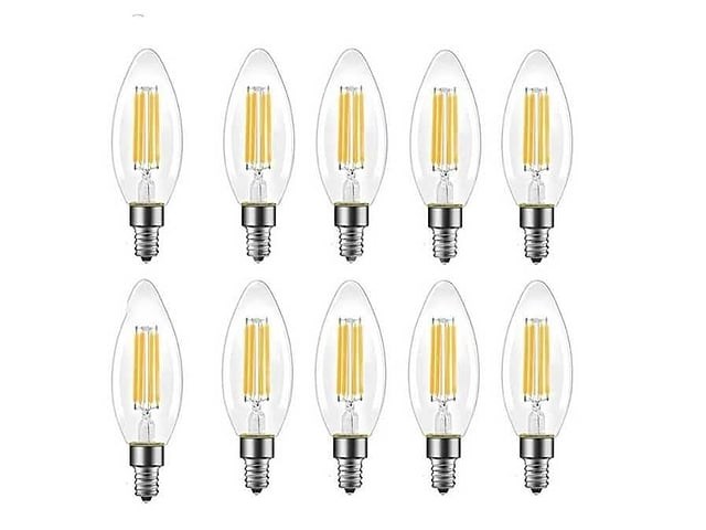 20 x led filament lamp c35 – 6w – e14 – dimbaar – 2700k warm wit - afbeelding 2 van  3