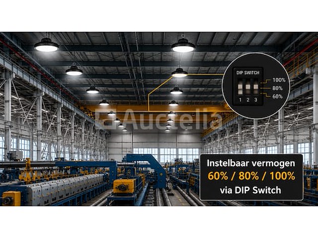 20 x led highbay ufo pro 150w – instelbaar 60% / 80% / 100% – 6500k – web-150 - afbeelding 3 van  6
