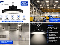 20 x led highbay ufo pro 200w – instelbaar 60% / 80% / 100% – 4000k – web-200 - afbeelding 3 van  5