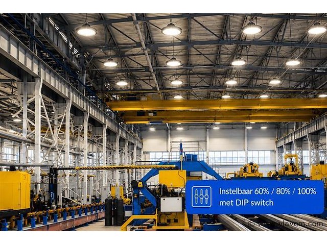 20 x led highbay ufo pro 200w – instelbaar 60% / 80% / 100% – 4000k – web-200 - afbeelding 2 van  5