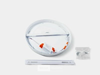 20 x led paneel - opbouwmontage - rond - 30w - 6500k - koud wit - afbeelding 3 van  5