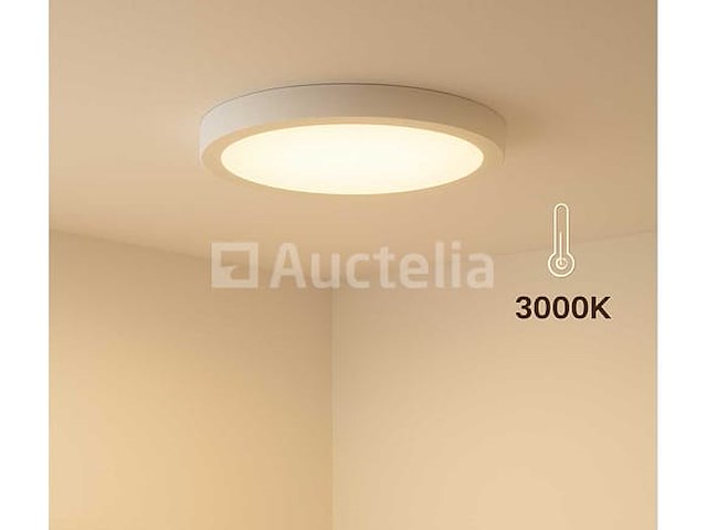 20 x led paneel - ronde opbouwmontage - 30w - 3000k - warm wit - afbeelding 4 van  5