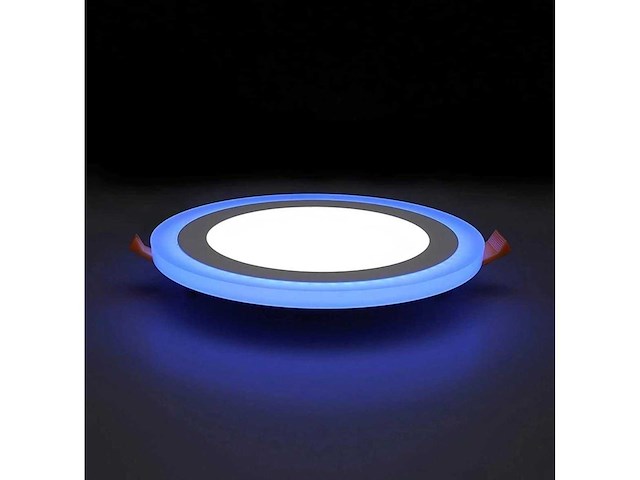 20 x led paneel – blauw / wit – 24w (18w + 6w) – aan/uit - afbeelding 1 van  5