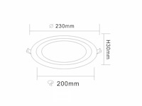 20 x led paneel – blauw / wit – 24w (18w + 6w) – aan/uit - afbeelding 4 van  6