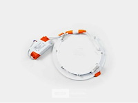 20 x led paneel – rond inbouw – 12w – 6500k koud wit – ip20 - afbeelding 3 van  5