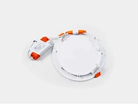 20 x led paneel – rond inbouw – 12w – 6500k koud wit – ip20 - afbeelding 2 van  4