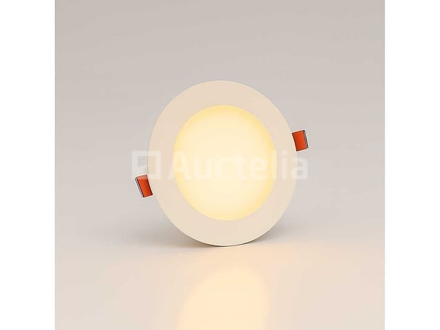 20 x led paneel – rond inbouw – 8w – 3000k warm wit – ip20 - afbeelding 4 van  4