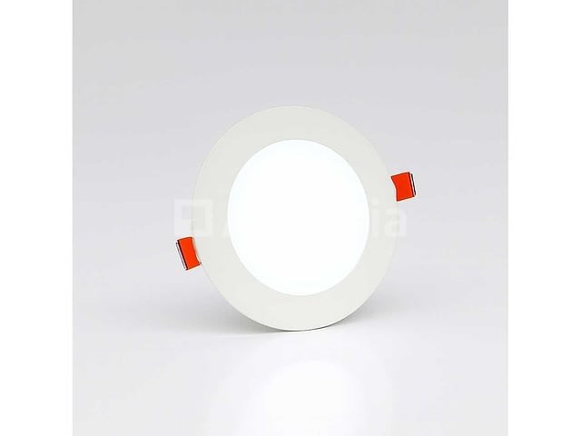 20 x led paneel – rond inbouw – 8w – 6500k koud wit – ip20 - afbeelding 2 van  4