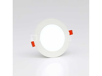 20 x led paneel – rond inbouw – 8w – 6500k koud wit – ip20 - afbeelding 2 van  4