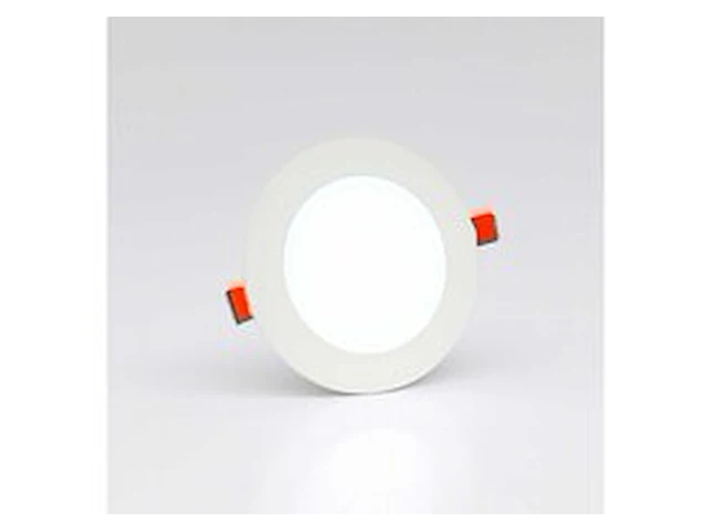 20 x led paneel – rond inbouw – 8w – 6500k koud wit – ip20 - afbeelding 1 van  5