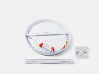 20 x led-paneel – ronde opbouwmontage – 30w – 3000k – warm wit - afbeelding 2 van  4