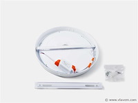 20 x led-paneel – ronde opbouwmontage – 30w – 3000k – warm wit - afbeelding 3 van  5