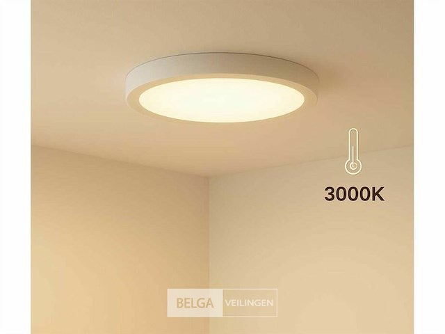 20 x led-paneel – ronde opbouwmontage – 30w – 3000k – warm wit - afbeelding 2 van  6