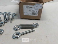 20 x oogbout verzinkt m8x50mm - afbeelding 3 van  3