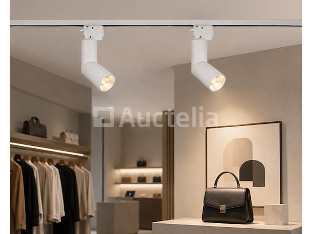 20 x rail spot armatuur – gu10 – wit – ip20 – toronto - afbeelding 3 van  5