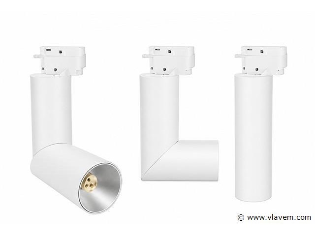 20 x rail spot armatuur – gu10 – wit – ip20 – toronto - afbeelding 2 van  5