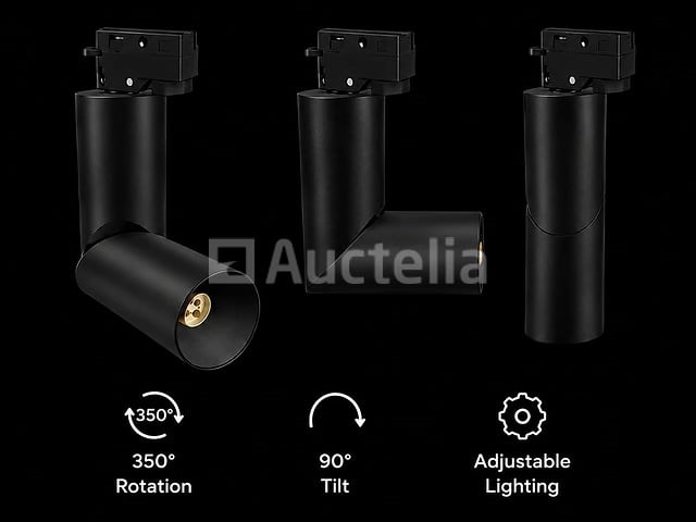 20 x rail spot armatuur – gu10 – zwart – ip20 – toronto - afbeelding 5 van  5