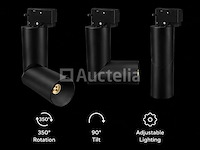 20 x rail spot armatuur – gu10 – zwart – ip20 – toronto - afbeelding 5 van  5
