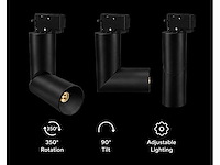 20 x rail spot armatuur – gu10 – zwart – ip20 – toronto - afbeelding 2 van  3