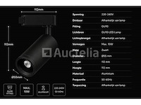 20 x rail spot armatuur – gu10 – zwart – ip20 – versay - afbeelding 4 van  5