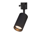 20 x railspot gu10 armatuur cilinder zand zwart draaibaar 10,2cm - afbeelding 4 van  7