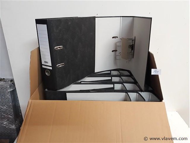 20 x ringmap 2 ringen zwart - afbeelding 1 van  2