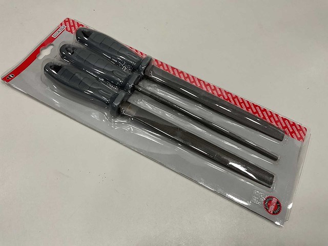 20 x set van 3 vijlen voor metaal met pvc handgrepen - afbeelding 1 van  2