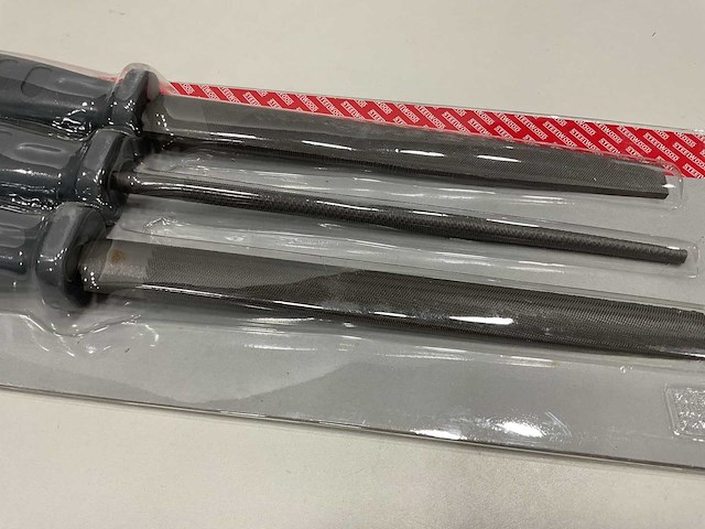 20 x set van 3 vijlen voor metaal met pvc handgrepen - afbeelding 2 van  2