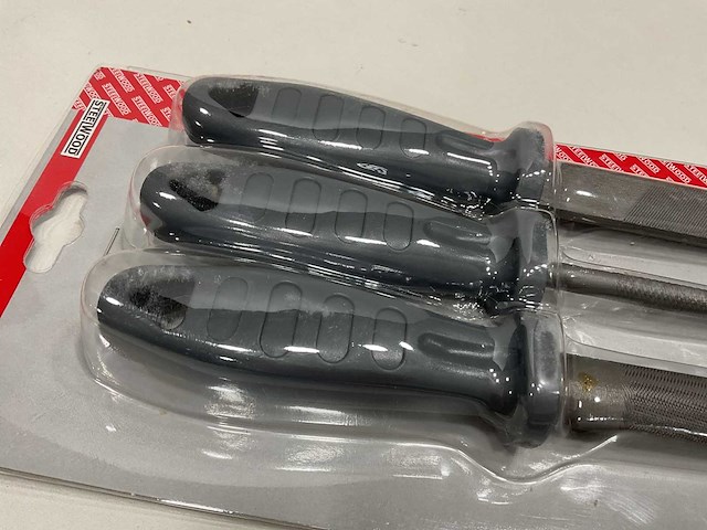 20 x set van 3 vijlen voor metaal met pvc handgrepen - afbeelding 3 van  5