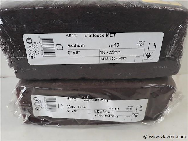 20 x siavlies schuurpads 152x229 mm 2 assorti - afbeelding 2 van  2