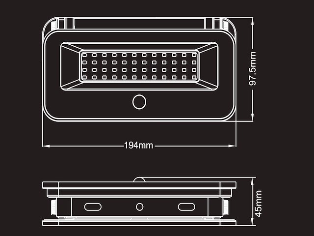 20 x solar 400lm led 3in1 kleur cct breedstraaler met sensor - afbeelding 7 van  8