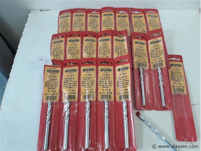 20 x steenboren ruko 8 mm - afbeelding 1 van  2