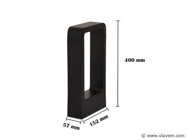 20 x tuinlamp – 40 cm –7w led – 3000k warm wit – ip54 – sla-01 - afbeelding 4 van  4