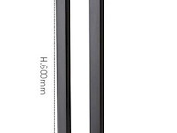 20 x tuinlamp – 60 cm – 7w led – 3000k warm wit – ip54 – zwart – sla-01 - afbeelding 2 van  5
