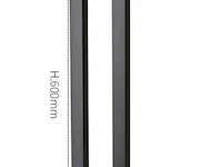 20 x tuinlamp – 60 cm – 7w led – 3000k warm wit – ip54 – zwart – sla-01 - afbeelding 3 van  6