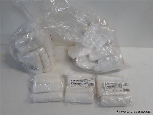 20 x verfrollen 11 cm 4 stuks voor muur en plafondverf - afbeelding 1 van  2