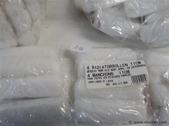 20 x verfrollen 11 cm 4 stuks voor muur en plafondverf - afbeelding 2 van  2