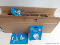 20 x vervanglamp halogeen 12v mr16 20 w - afbeelding 1 van  2