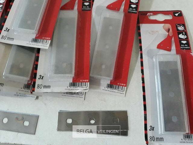 20 x vervangmes voor glaskrabber 3 stuks - afbeelding 3 van  3