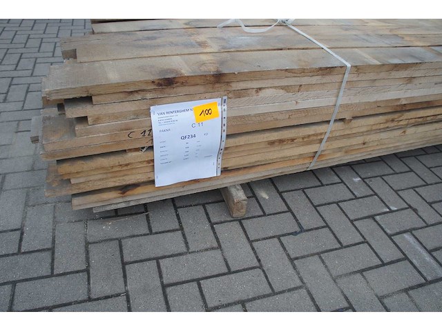 2,00 m³ eiken planken 30mm droog - afbeelding 2 van  4