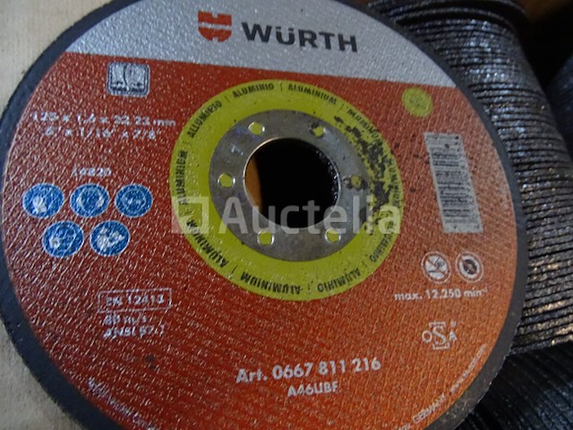 200 wurth stalen/roestvrijstalen/aluminium afkapschijven - afbeelding 4 van  7