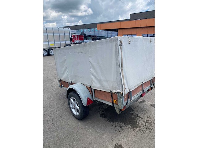 200 x 125 plateau met huif - aanhangwagen - afbeelding 3 van  7