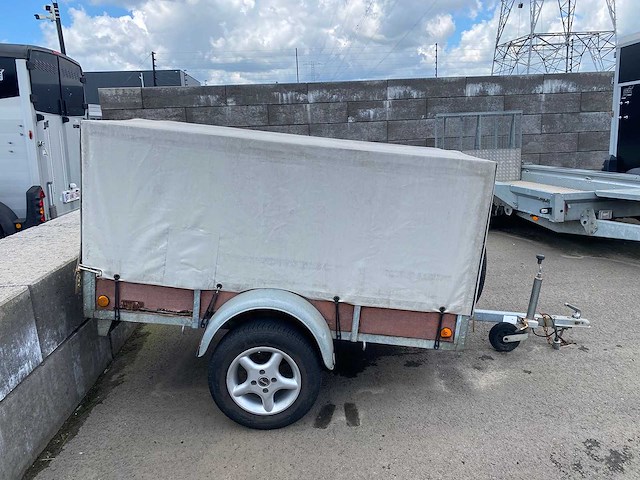 200 x 125 plateau met huif - aanhangwagen - afbeelding 4 van  7