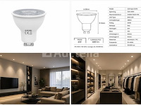 200 x led spot gu10 – 6w – 3000k warm wit – ip20 - afbeelding 1 van  4