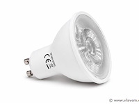 200 x led spot gu10 – 6w – 3000k warm wit – ip20 - afbeelding 1 van  4