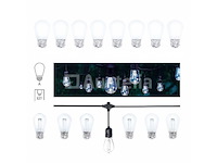 200 x st45 filament shockproof led lamp – 6000k koud wit – e27 – wit - afbeelding 5 van  5