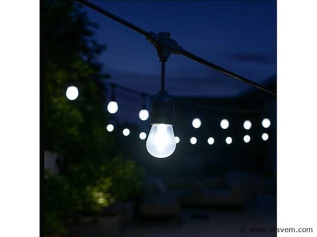 200 x st45 filament shockproof led lamp – 6000k koud wit – e27 – wit - afbeelding 1 van  5